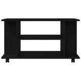 TV Cabinet with Castors Black Oak 80x40x45 cm Engineered Wood 862404