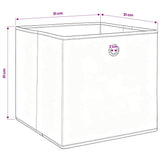 Storage Boxes 10 pcs Baby Blue 32x32x32 cm Fabric 288375