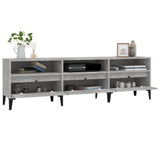 TV Cabinet Concrete Grey 150x30x44.5 cm Engineered Wood 831921