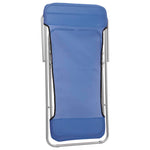 Folding Beach Chairs 2 pcs Blue Textilene&Powder-coated Steel 360187