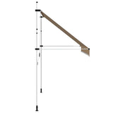 43228 Manual Retractable Awning 300 cm Yellow and Blue Stripes