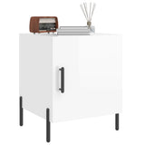 Bedside Cabinets 2 pcs High Gloss White 40x40x50 cm Engineered Wood 827585