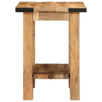 ZNTS Side Table 40x30x40 cm Solid Rough Wood Mango 358501