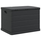 Garden Storage Box Anthracite 77.5 x 54.5 x 53 cm Plastic 42006489