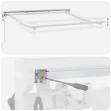 Awning Frame Retractable White 2.5 x 2 m Powder-coated Steel 42002531