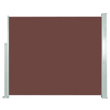 ZNTS Retractable Side Awning 120 x 300 cm Brown 45364