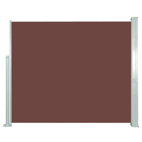 ZNTS Retractable Side Awning 120 x 300 cm Brown 45364