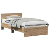 Bed Frame Artisan Oak 203 x 104 x 70 cm Engineered Wood 3376051