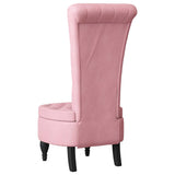HighBackChair Pink 56.5 x 70 x 110 cm Velvet 42020677