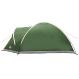 Cabin Tent with Roof Green 6-Person Polyester and Steel 42028583