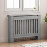 Radiator Cover Grey Sonoma 112 x 19 x 81.5 cm Engineered Wood 884106