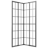 Shower Cabin Frosted ESG 70x70x180 cm Black 151859