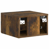 Wall-Mounted Bedside Cabinet 2 pcs Smoked Oak 34.5 x 33 x 20 cm 899286