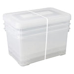 ZNTS Curver Storage Boxes Set Handy 3x50L Transparent 443854