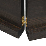 Table Top Dark Brown 220x60x cm Treated Solid Wood Oak 3156468