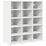 Shoe Cabinet White 77.5 x 30 x 83.5 cm Engineered wood 808720