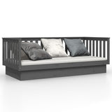 Day Bed without Mattress Grey 100x200 cm Solid Wood Pine 821571