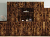Storage Cabinet Smoked Oak 80x42.5x225 cm Engineered Wood 3281347