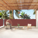 Retractable Side Awning Brown 140x1000 cm 318027