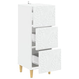 Drawer Cabinet White 33 x 34.5 x 90 cm Engineered Wood 895075