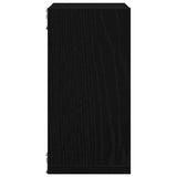 Wall Cube Shelves 4 pcs Black Oak 30x15x30 cm Engineered Wood 862056