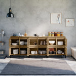 Sideboards 3 pcs Sonoma Oak 60x35x70 cm Engineered Wood 3185778