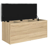 Storage Bench Sonoma Oak 102x42x45 cm Engineered Wood 835056