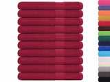 Towels "FROGN" 10 pcs Bordeaux 100x200 cm 360 gsm 136748