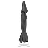 ZNTS Replacement Fabric for Outdoor Parasol Anthracite 500 cm 312540