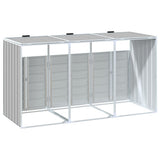 Wheelie Bin Storage for Triple Bins Grey 216x81x115 cm Steel 4006180
