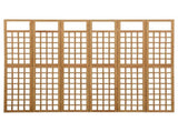 6-Panel Room Divider/Trellis Solid Fir Wood 242.5x180 cm 316481
