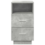 ZNTS Bedside Cabinet with 2 Drawers Concrete Grey 36x36x68 cm 858584