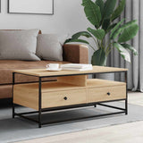 Coffee Table Sonoma Oak 100x51x45 cm Engineered Wood 835285