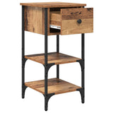 Bedside Cabinet 2 pcs Brown 33.5 x 36 x 70 cm Engineered Wood 871237