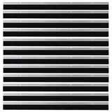 Screw-on Door Brush Seals 12 pcs Silver 100 cm Aluminium Alloy 42019495