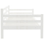 ZNTS Day Bed without Mattress White Solid Wood Pine 90x200cm 806936