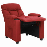 Recliner Chair Wine Red Fabric 339085