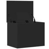 Storage Box Black 60x42x46 cm Engineered Wood 840654