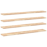 Floating Shelves 4 pcs 160x20x2 cm Untreated Solid Wood Acacia 3279362