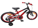 Kids Bike 16 Inches for 4-6 Years Old Red Black 42009337
