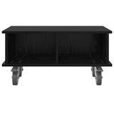 TV Stand Black Oak 68.5 x 35 x 35 cm Engineered Wood 891041