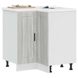 Kitchen Corner Base Cabinet Porto Grey Sonoma Engineered Wood 853993