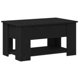 Coffee Table Black Oak 79 x 49 x 41 cm Engineered Wood 862765
