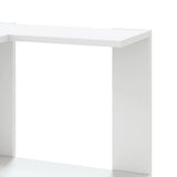 Corner Bookcase 5-Tier White 50x50x179 cm Engineered Wood 852582
