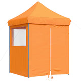 Foldable Party Tent Pop-Up with 4 Sidewalls Orange 4005001