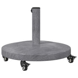 Outdoor Umbrella Base Dark grey wood look 48 x 48 x 32 cm 42010013