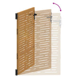 Garden Gate 85x125 cm Corten Steel Square Design 153246