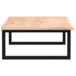 Basin Shelf Wall Mounted Steel and Solid Wood Oak 3302601