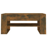 Coffee Table Smoked Oak 102x55x45 cm Engineered Wood 816928