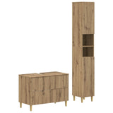 2 Piece Bathroom Cabinet Set ARNHEM Artisan Oak Engineered Wood 3417530
